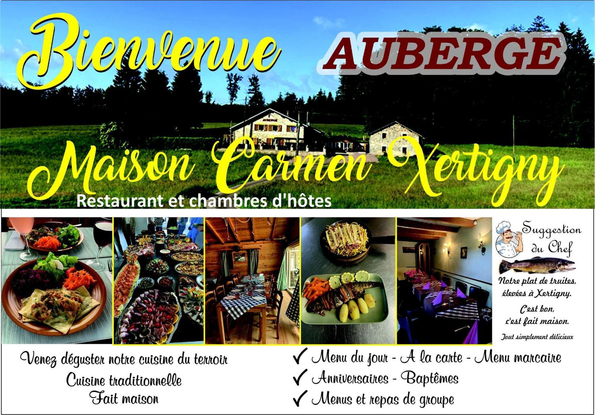 Maison Carmen - Restaurant , Meuble De Tourisme, Appartements Xertigny المظهر الخارجي الصورة